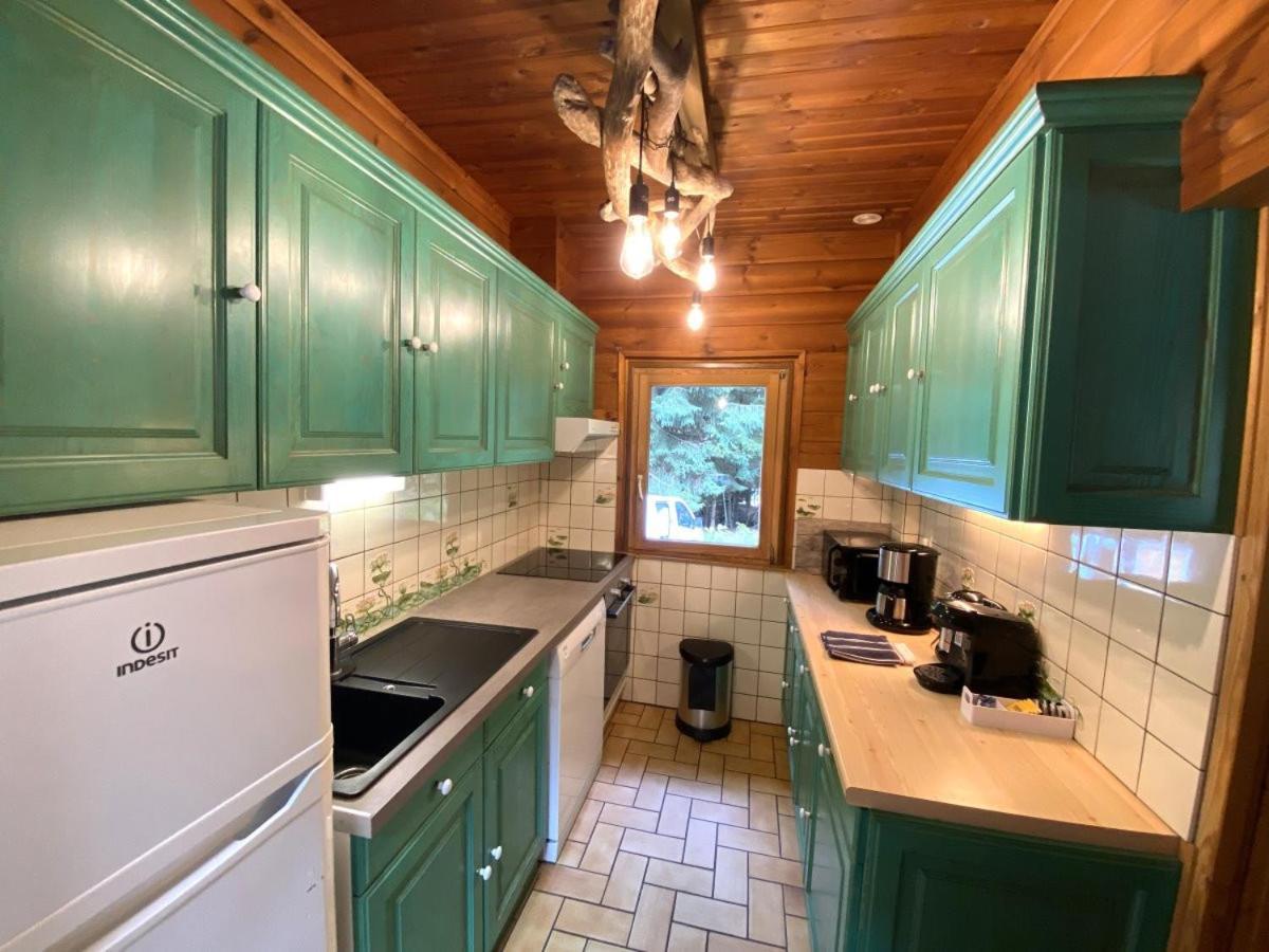 Le Fishing Lodge Chalet En Bois Avec Bain Nordique La Bresse Exteriör bild