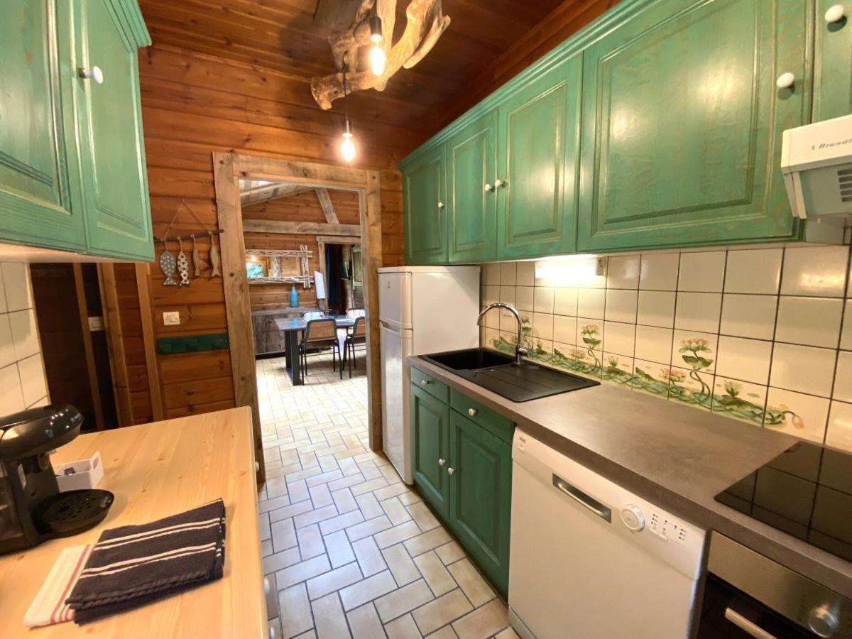 Le Fishing Lodge Chalet En Bois Avec Bain Nordique La Bresse Exteriör bild