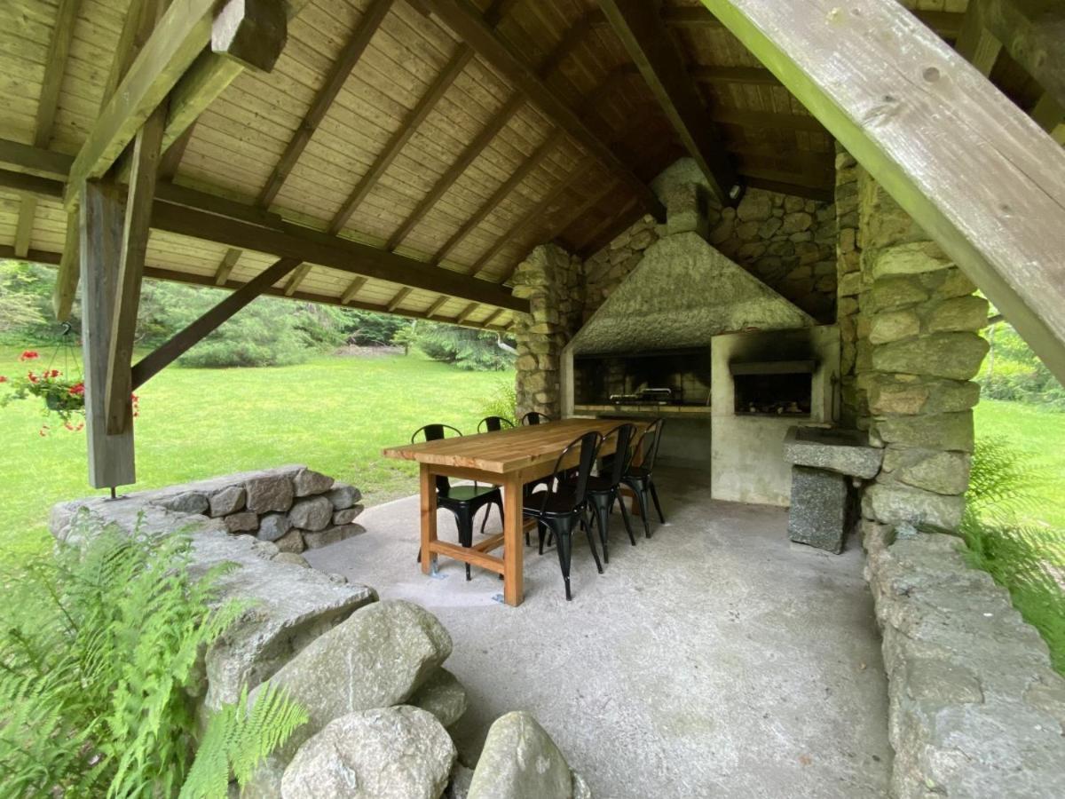 Le Fishing Lodge Chalet En Bois Avec Bain Nordique La Bresse Exteriör bild